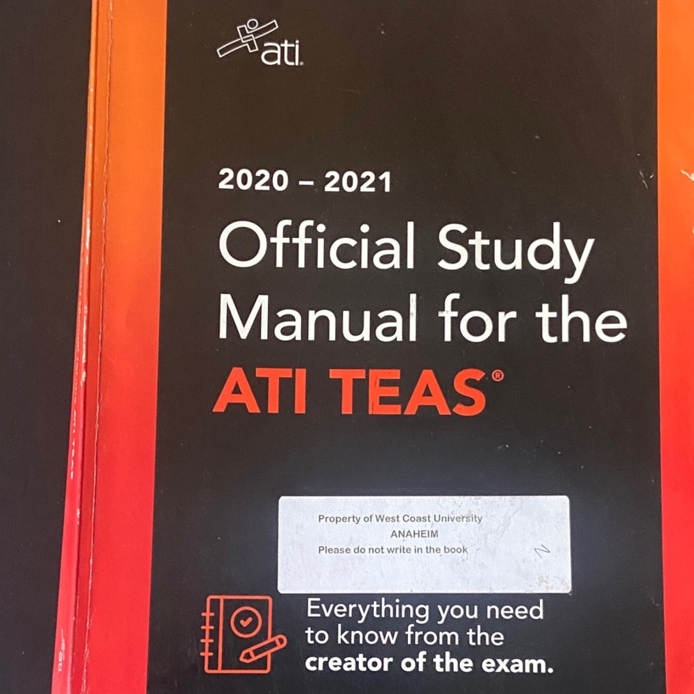 TEAS Official Study Manual - Red and Black
